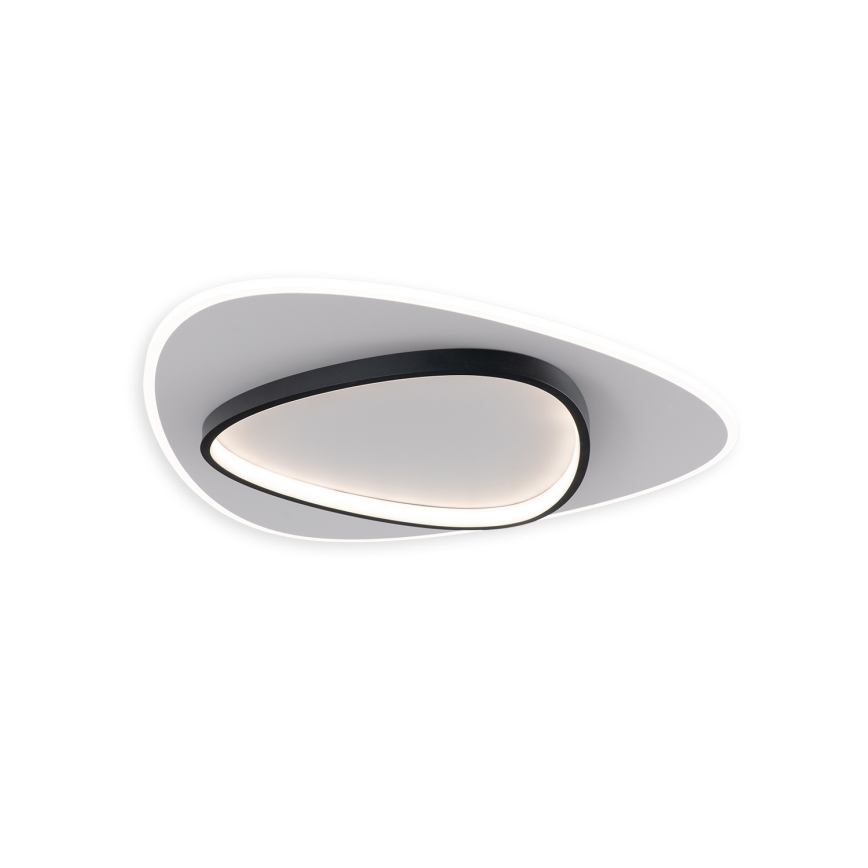 Brilagi - Dæmpbar LED-loftlampe FLARE LED/70W/230V 3000-6000K 55x55 cm hvid/sort + fjernbetjening
