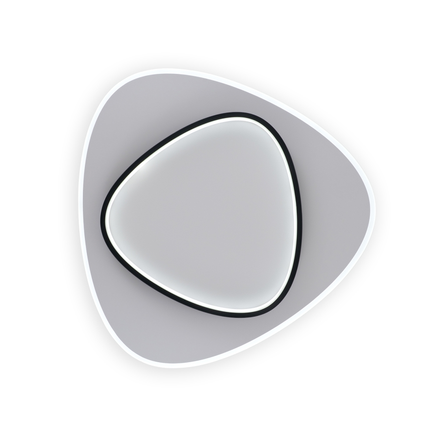 Brilagi - Dæmpbar LED-loftlampe FLARE LED/70W/230V 3000-6000K 55x55 cm hvid/sort + fjernbetjening