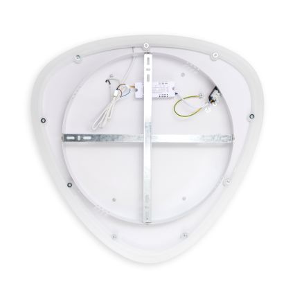 Brilagi - Dæmpbar LED-loftlampe FLARE LED/70W/230V 3000-6000K 55x55 cm hvid/sort + fjernbetjening