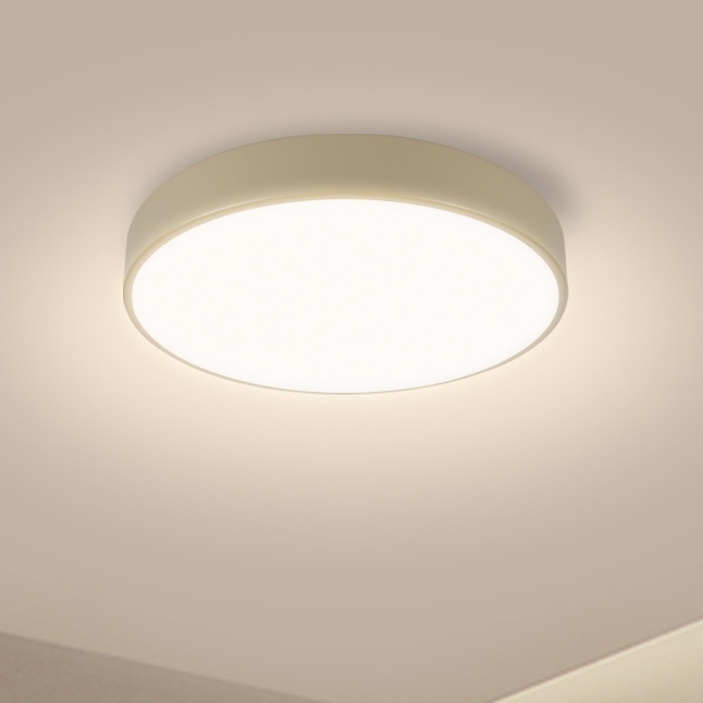 Brilagi - Dæmpbar Loftlampe POOL LED/36W/230V 3000-6000K diameter 30 cm beige + fjernbetjening