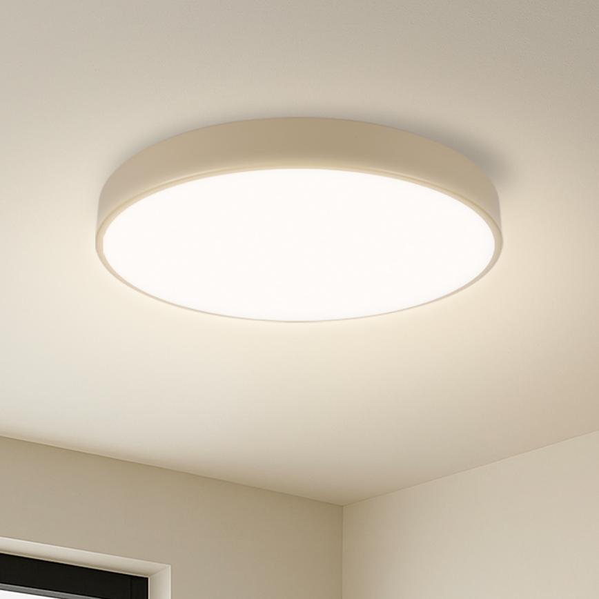 Brilagi - Dæmpbar Loftlampe POOL SMART LED/48W/230V 3000-6000K Ø 40 cm Wi-Fi Tuya beige + fjernbetjening