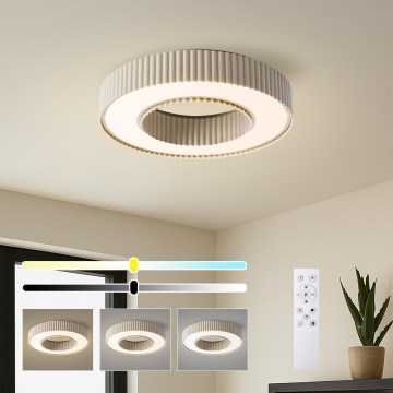 Brilagi - Dæmpbar LUMIX LED-loftlampe 48W/230V 3000–6000K beige Ø 50 cm + fjernbetjening