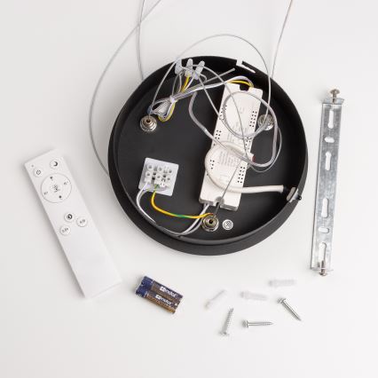 Brilagi - FALCON LED-dæmpbar pendel med wire LED/40W/230V 3000-6500K Ø 45 cm sort + fjernbetjening