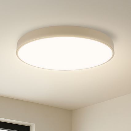 Brilagi - LED dæmpbar loftlampe POOL SMART LED/60W/230V 3000–6000K Ø 50 cm Wi‑Fi Tuya beige + fjernbetjening