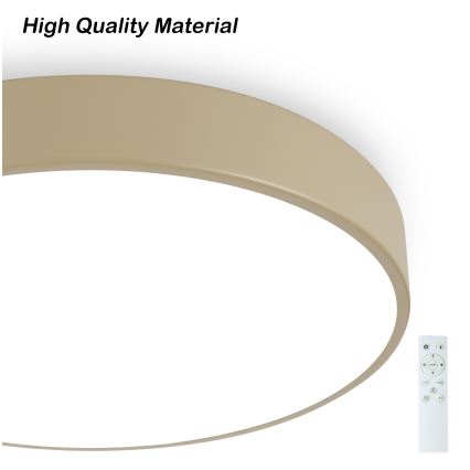 Brilagi - LED dæmpbar loftlampe POOL SMART LED/60W/230V 3000–6000K Ø 50 cm Wi‑Fi Tuya beige + fjernbetjening