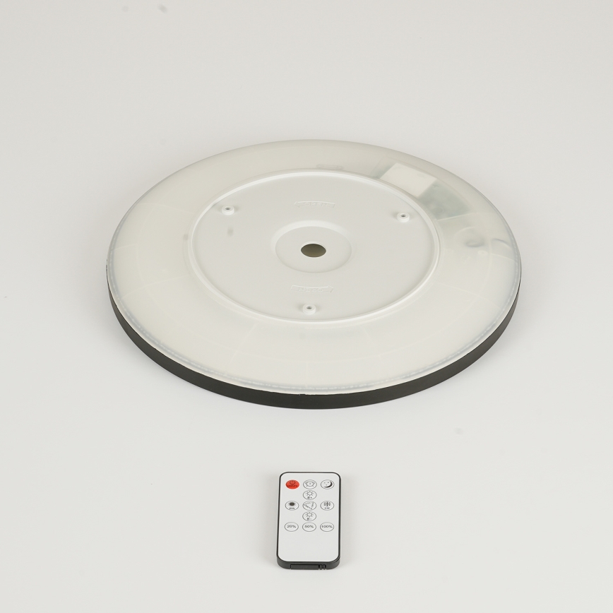 Brilagi - Dæmpbar LED-loftlampe ULTRA SLIM LED/18W/230V 2700-6500K Ø 30 cm sort + fjernbetjening