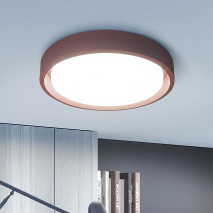 Brilagi - Dæmpbar LED-loftlampe MATTEO LED/48W/230V 3000-6500K Ø 41 cm rød + fjernbetjening