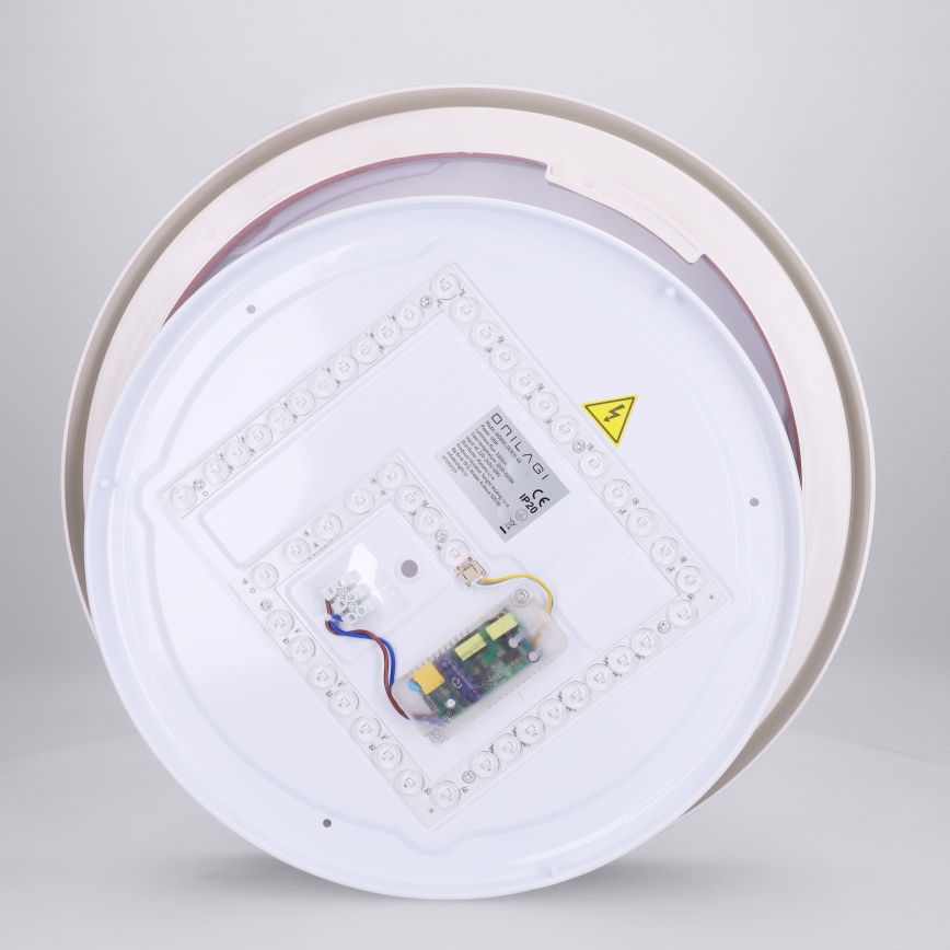 Brilagi - Dæmpbar LED-loftlampe MATTEO LED/48W/230V 3000-6500K Ø 41 cm rød + fjernbetjening