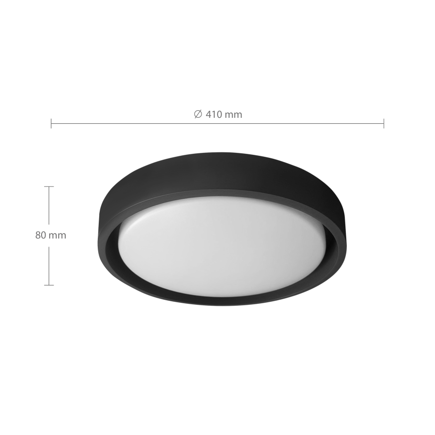 Brilagi - LED-dæmpbar loftlampe MATTEO LED/48W/230V 3000–6500K Ø 41 cm sort + fjernbetjening