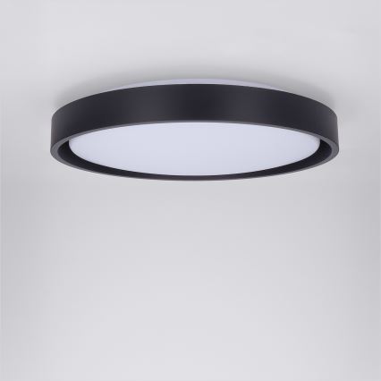 Brilagi - LED-dæmpbar loftlampe MATTEO LED/48W/230V 3000–6500K Ø 41 cm sort + fjernbetjening