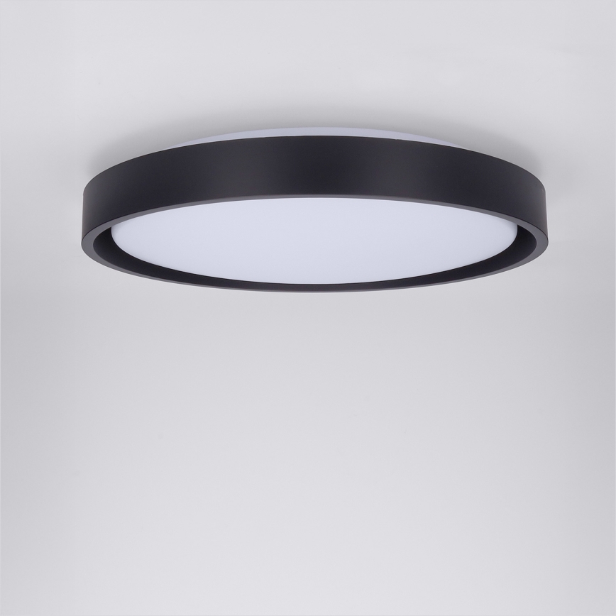 Brilagi - LED-dæmpbar loftlampe MATTEO LED/48W/230V 3000–6500K Ø 41 cm sort + fjernbetjening