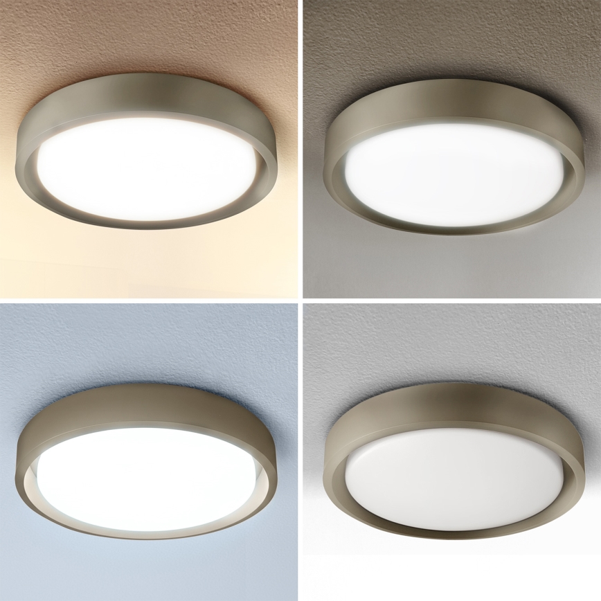 Brilagi - Dæmpbar LED-loftlampe MATTEO LED/48W/230V 3000-6500K Ø 41 cm taupe + fjernbetjening