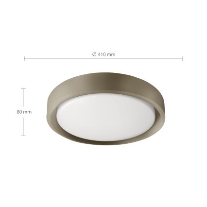Brilagi - Dæmpbar LED-loftlampe MATTEO LED/48W/230V 3000-6500K Ø 41 cm taupe + fjernbetjening