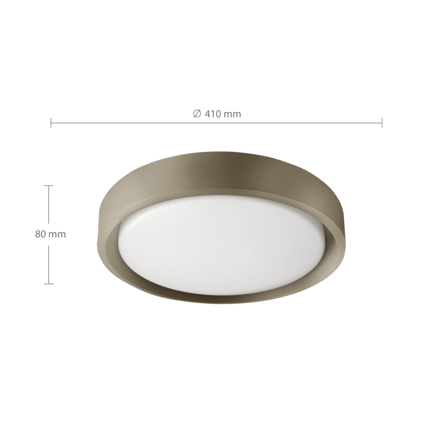 Brilagi - Dæmpbar LED-loftlampe MATTEO LED/48W/230V 3000-6500K Ø 41 cm taupe + fjernbetjening