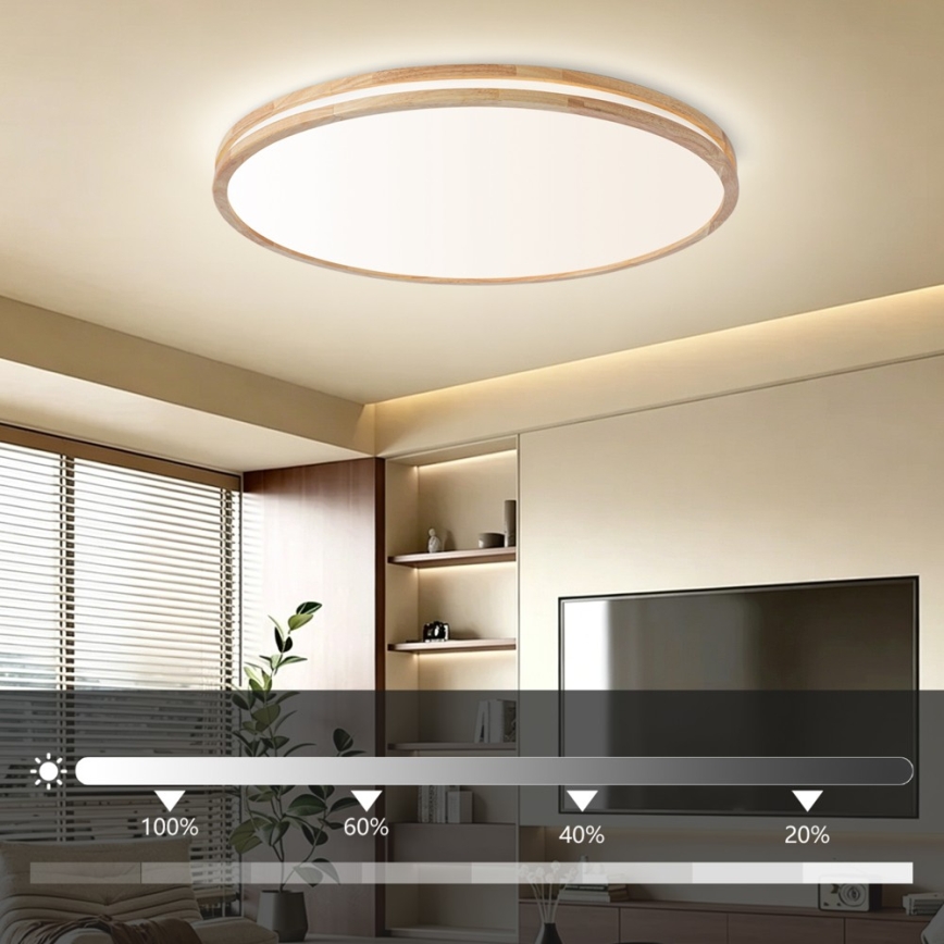 BRILAGI - Dæmpbar LED-loftlampe MOLINA LED/128W/230V 3000-6000K eg Ø 100 cm + fjernbetjening