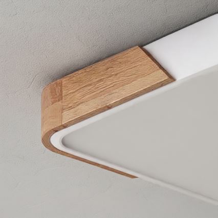 Brilagi - LED-dæmpbar loftlampe PILANA LED/60W/230V 3000-6500K eg/hvid 56x56 cm + fjernbetjening