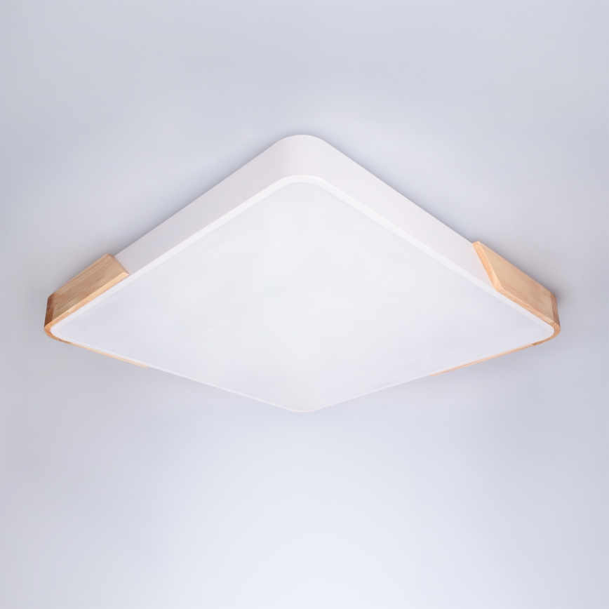 Brilagi - LED-dæmpbar loftlampe PILANA LED/60W/230V 3000-6500K eg/hvid 56x56 cm + fjernbetjening