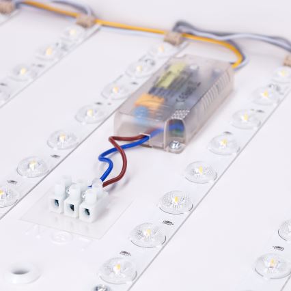 Brilagi - Dæmpbar LED-loftlampe PILANA LED/60W/230V 3000-6500K eg/sort 56x56 cm + fjernbetjening