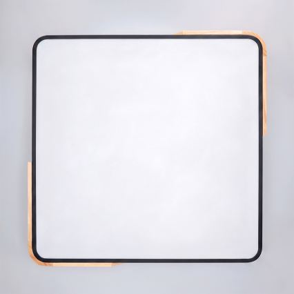 Brilagi - Dæmpbar LED-loftlampe PILANA LED/60W/230V 3000-6500K eg/sort 56x56 cm + fjernbetjening