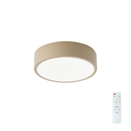 Brilagi - LED dæmpbar loftlampe POOL LED/18W/230V 3000-6000K 20 cm beige + fjernbetjening