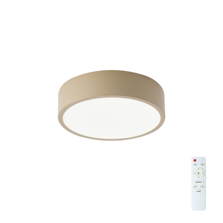 Brilagi - LED dæmpbar loftlampe POOL LED/18W/230V 3000-6000K 20 cm beige + fjernbetjening