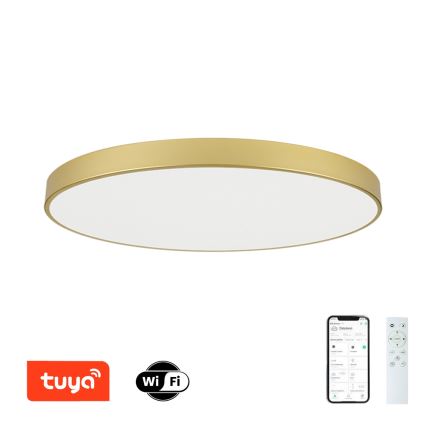 Brilagi - LED dæmpbar loftlampe POOL SMART LED/180W/230V 3000-6000K 120 cm guld Wi-Fi Tuya + fjernbetjening