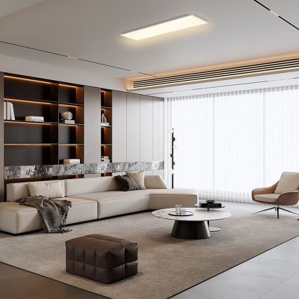 Brilagi - Dæmpbar LED-loftlampe SLIMFRAME LED/58W/230V 120x30 cm 3000-6000K hvid + fjernbetjening