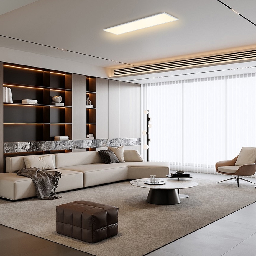 Brilagi - Dæmpbar LED-loftlampe SLIMFRAME LED/58W/230V 120x30 cm 3000-6000K hvid + fjernbetjening