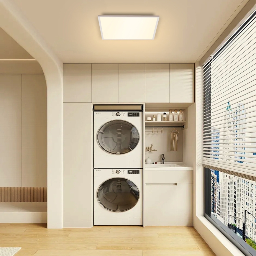 Brilagi - Dæmpbar LED-loftlampe SLIMFRAME LED/58W/230V 60x60 cm 3000-6000K hvid + fjernbetjening