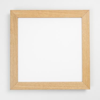 Brilagi - LED-dæmpbart loftarmatur SLIMFRAME WOOD LED/36W/230V 49,5x49,5 cm 3000-6000K brun + fjernbetjening