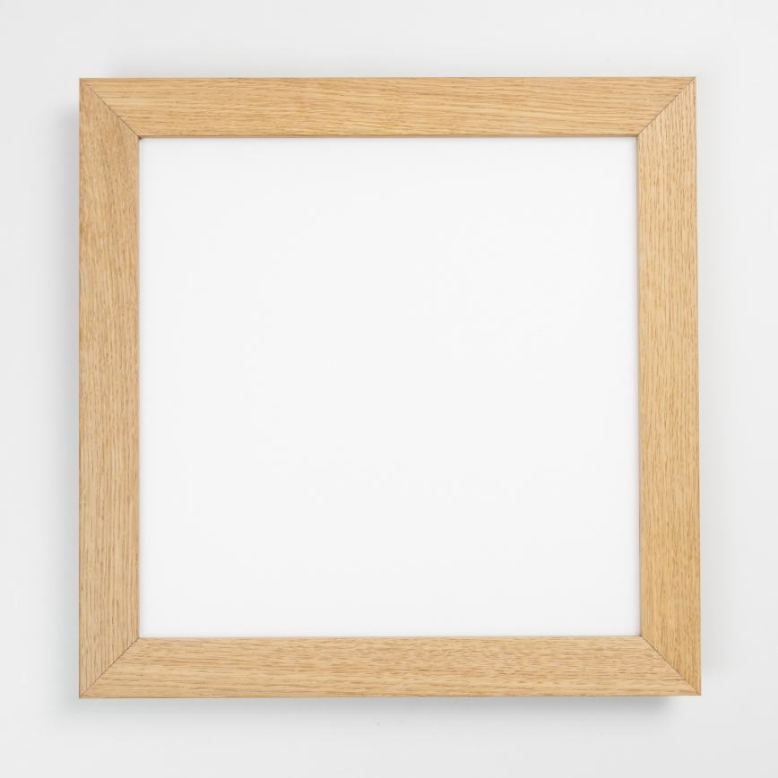 Brilagi - LED-dæmpbart loftarmatur SLIMFRAME WOOD LED/36W/230V 49,5x49,5 cm 3000-6000K brun + fjernbetjening