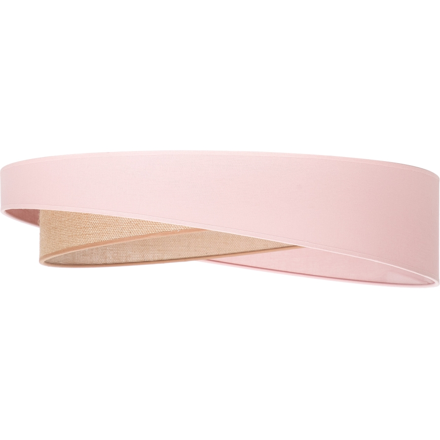 BRILAGI - LED Dæmpbar loftlampe VELVET TWIST LED/36W/230V 3000-6000K Ø 65 cm Wi-Fi Tuya Beacon rosa/beige + fjernbetjening
