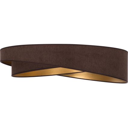 BRILAGI - dæmpbar LED-loftlampe VELVET TWIST LED/36W/230V 3000-6000K Ø 65 cm Wi-Fi Tuya Beacon brun/guld + fjernbetjening