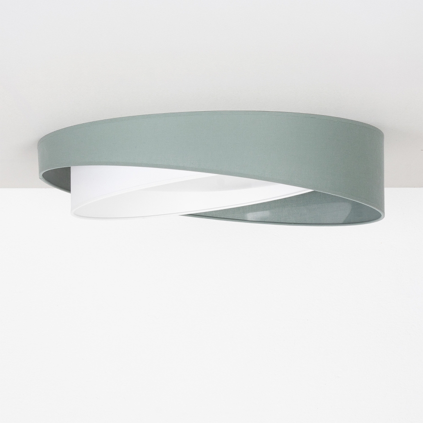 BRILAGI - LED Dæmpbar loftlampe VELVET TWIST LED/36W/230V 3000-6000K Ø 65 cm Wi-Fi Tuya Beacon grøn/hvid + fjernbetjening
