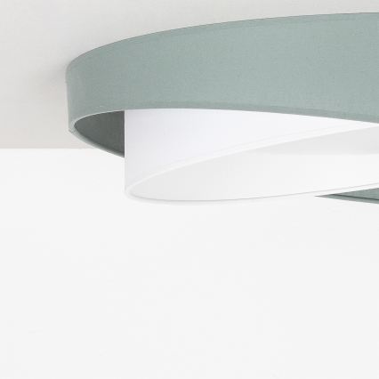 BRILAGI - LED Dæmpbar loftlampe VELVET TWIST LED/36W/230V 3000-6000K Ø 65 cm Wi-Fi Tuya Beacon grøn/hvid + fjernbetjening