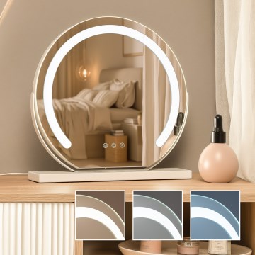 BRILAGI - Dæmpbart LED-make-up-spejl CALIFORNIA LED/14W/230V 3000/4000/6500K 41x40 cm hvid