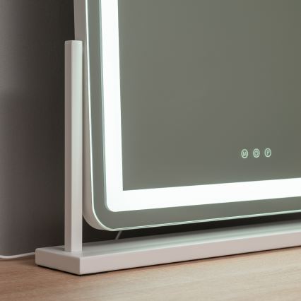BRILAGI - LED-dæmpbart makeup-spejl CALIFORNIA LED/25W/230V 3000/4000/6500K 55x44 cm hvid