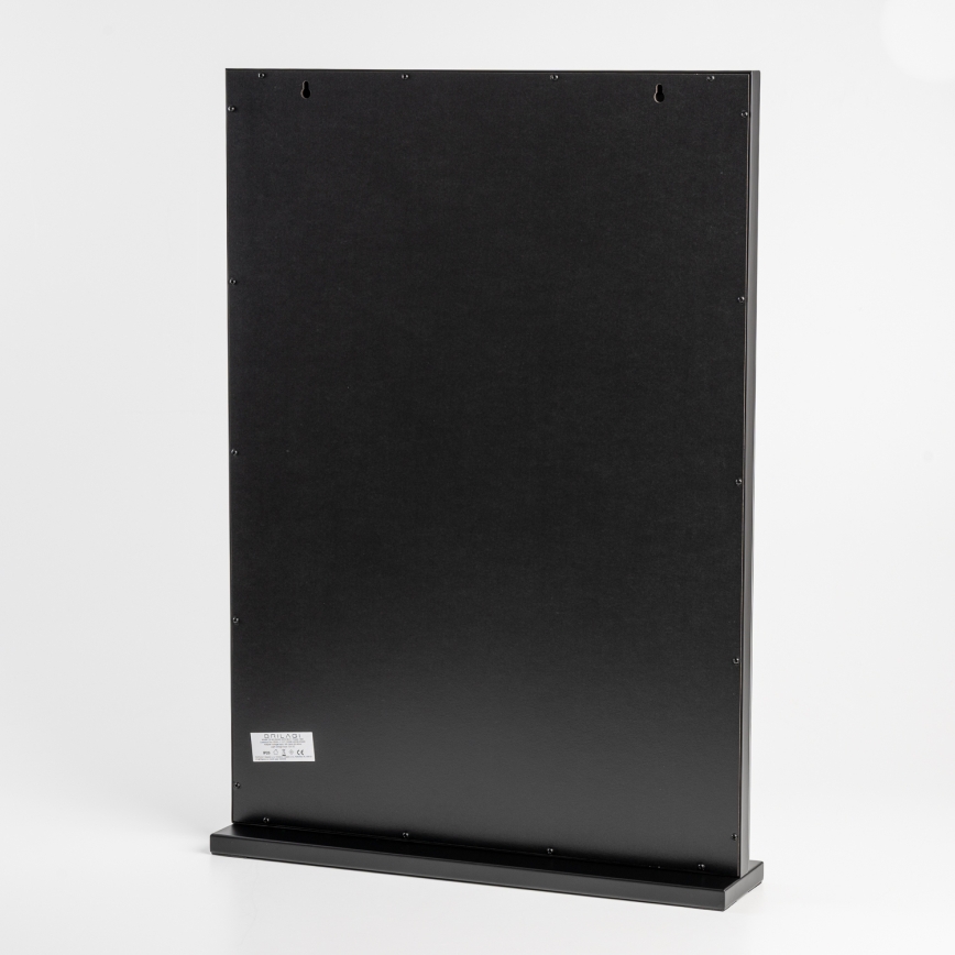 BRILAGI - Dæmpbart makeup-spejl HOLLYWOOD LED/15W/230V CCT + 2x USB 55x77 cm sort