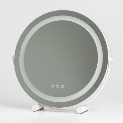 BRILAGI - LED-dæmpbart makeup-spejl CALIFORNIA LED/17W/230V 3000/4000/6500K Ø 42 cm hvid