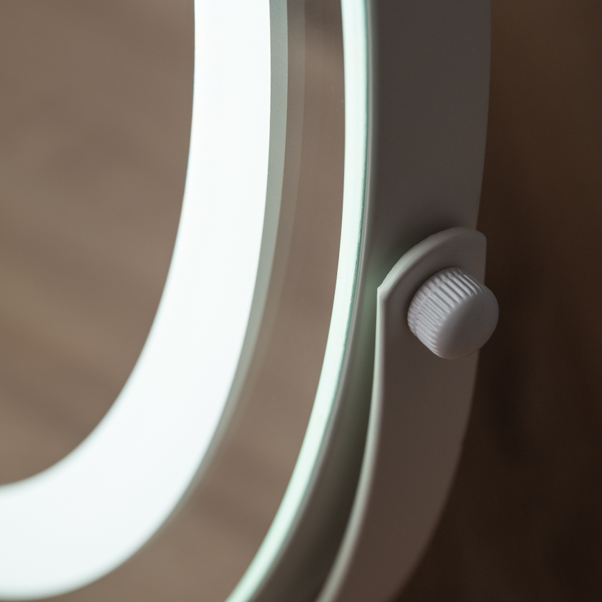 BRILAGI - LED-dæmpbart makeup-spejl CALIFORNIA LED/17W/230V 3000/4000/6500K Ø 42 cm hvid