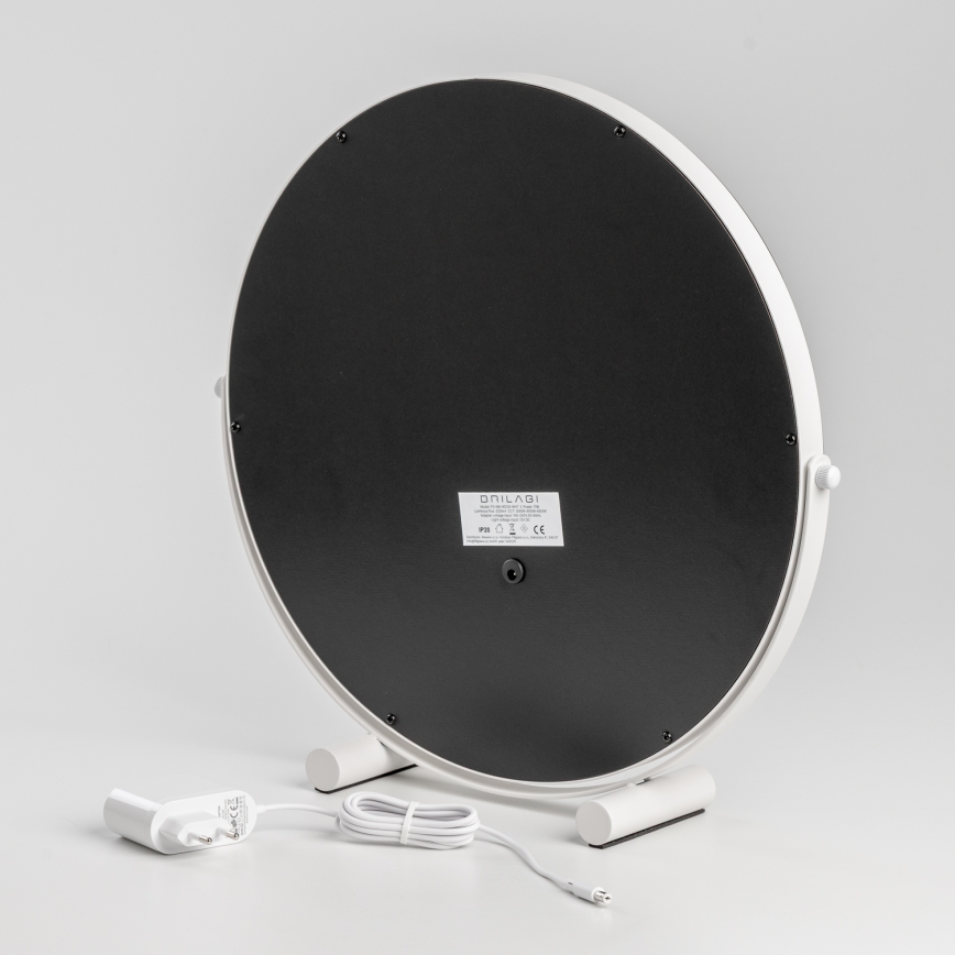 BRILAGI - LED-dæmpbart makeup-spejl CALIFORNIA LED/17W/230V 3000/4000/6500K Ø 42 cm hvid