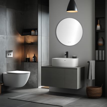 Brilagi - Opvarmet LED-badeværelsesspejl DEMI PRO LED/20W/230V Ø 60 cm IP44 CRI 90 dæmpbart + CCT