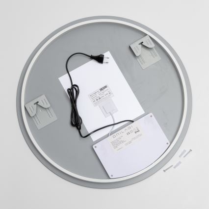 Brilagi - Opvarmet LED-badeværelsesspejl DEMI PRO LED/20W/230V Ø 60 cm IP44 CRI 90 dæmpbart + CCT