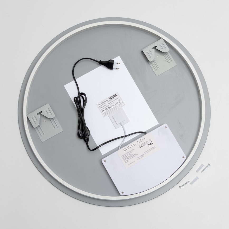 Brilagi - Opvarmet LED-badeværelsesspejl DEMI PRO LED/20W/230V Ø 60 cm IP44 CRI 90 dæmpbart + CCT