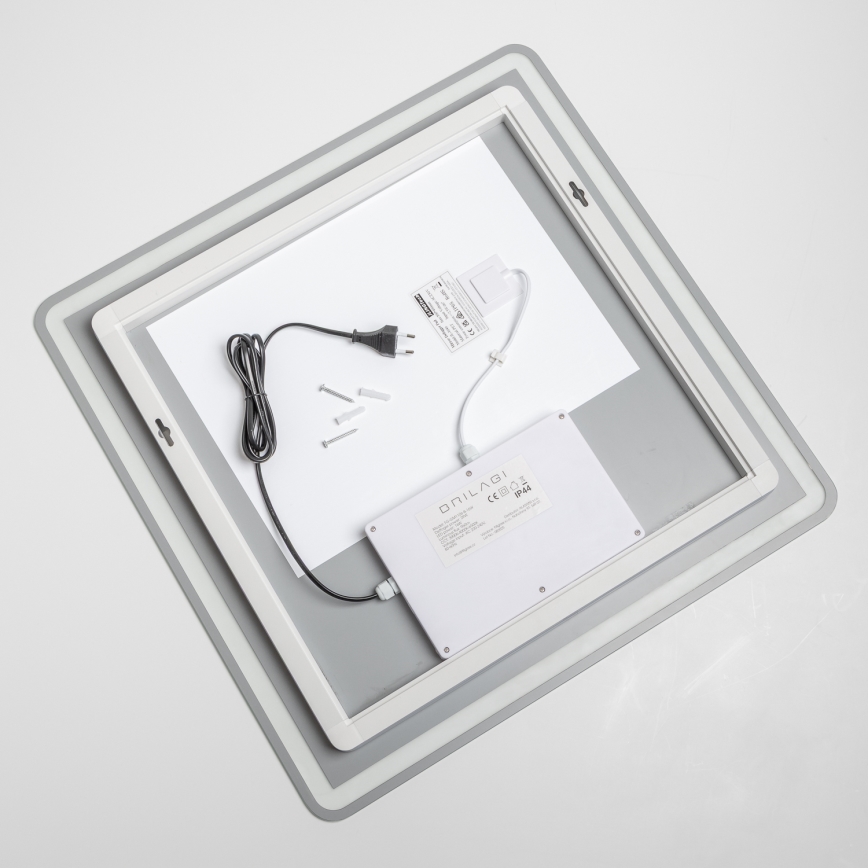 Brilagi - LED opvarmet badeværelsesspejl BELLA LED/16W/230V 60x60 cm IP44 CRI 90 dæmpbart + CCT