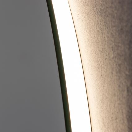 Brilagi - Dæmpbart opvarmet badeværelsesspejl med LED-baggrundsbelysning DEMI ECO LED/12W/230V Ø 60 cm 3000/4000/6500K IP44 CRI 90