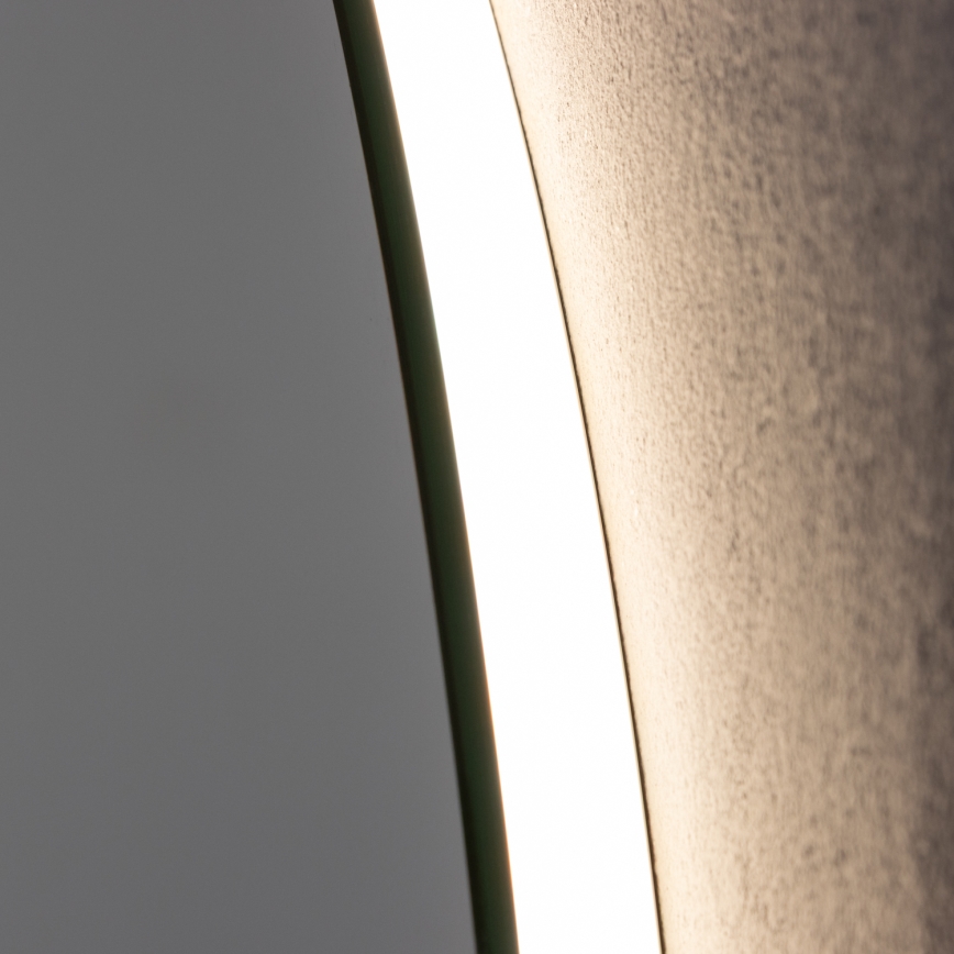 Brilagi - Dæmpbart opvarmet badeværelsesspejl med LED-baggrundsbelysning DEMI ECO LED/12W/230V Ø 60 cm 3000/4000/6500K IP44 CRI 90