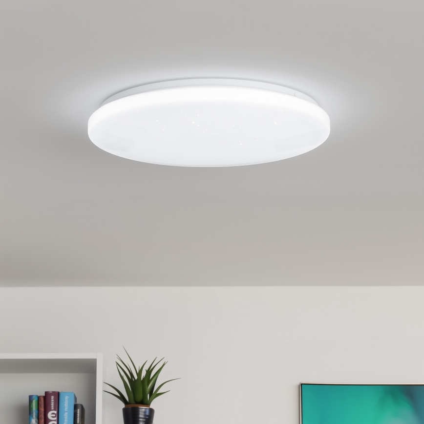 Brilagi - Dæmpbart SMART STARS LED-armatur 36W, 230V, Ø 48 cm, 2700–6500K, Wi‑Fi (Tuya) + fjernbetjening