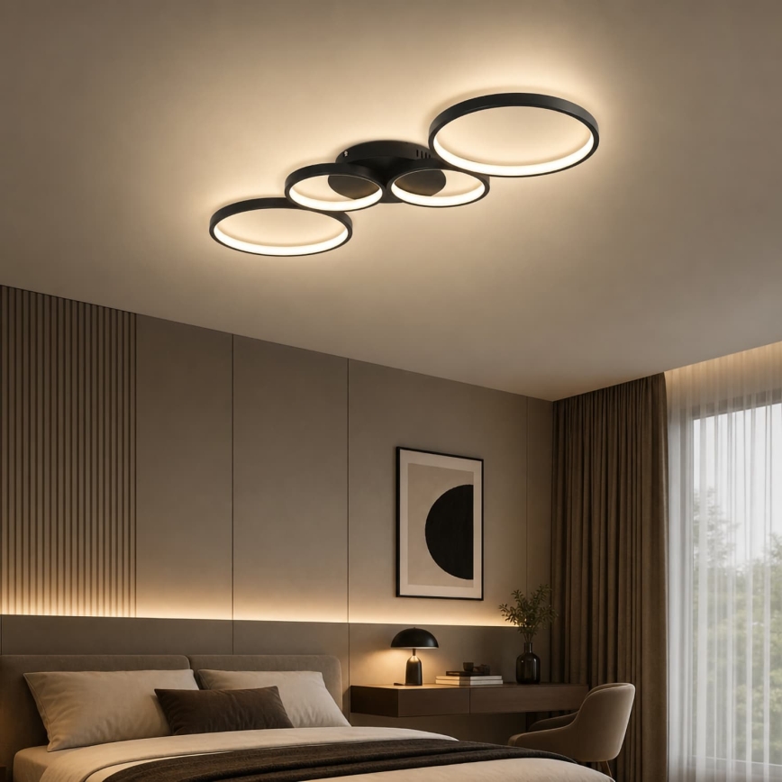 BRILAGI - ECHO LED loftlampe LED/40W/230V 4000K 32x90 cm sort