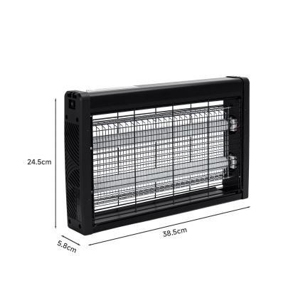 Brilagi - Elektrisk insektfanger 2xUV/10W/230V til 60 m2